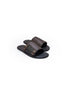 Maureillas Perforated Buckle Slide for Men - Buckled Leather Slides