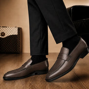Marbella Apron Penny Loafer // Chestnut