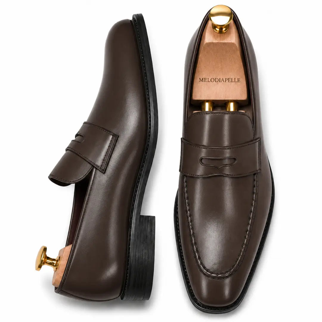 Marbella Apron Penny Loafer // Chestnut