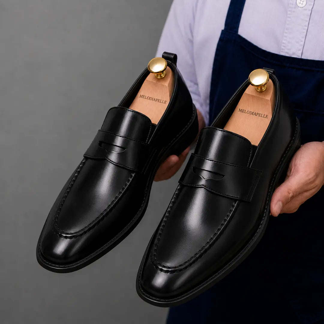 Marbella Apron Penny Loafer // Chestnut