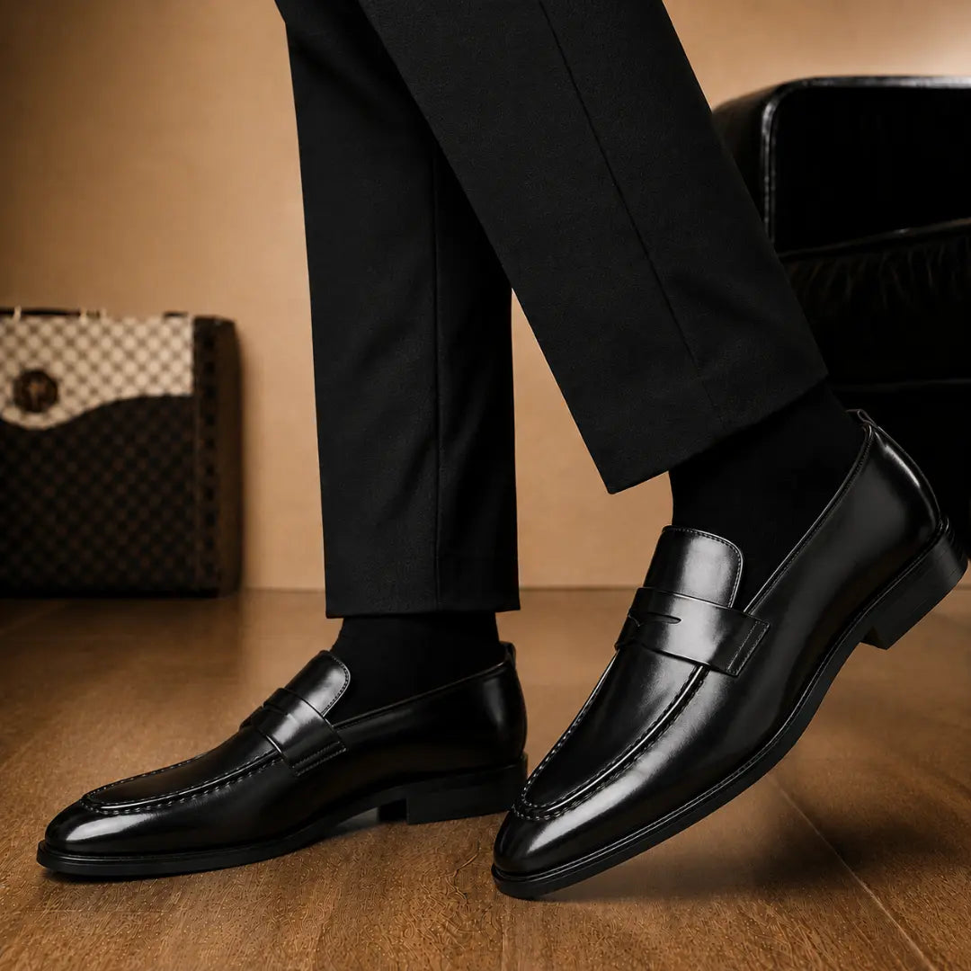 Marbella Apron Penny Loafer // Chestnut