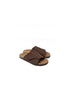 Mosset Suede Wide-Strap Slide for Men - Suede Cork-Bed Slides