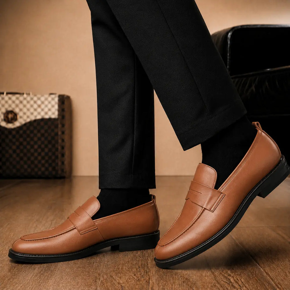 Miami Dress Penny Loafer for Men - Goodyear Welted Leather Slip-On Shoes