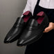 Mirasol Two-Tone Crossed-Strap Dress Loafer for Men - Hand-Patina Leather Shoes