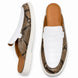 Marmaris Snake-Embossed Lug Mule for Men - Two-Material Backless Shoes