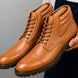 Munster Cap-Toe Work Boot for Men - Heavy Lug-Sole Leather Boots