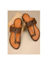 Mathura Wide-Band Toe-Ring Kolhapuri for Men - Minimal Leather Kolhapuri Sandals