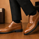 Mosaic Leather & Suede Wingtip Derby for Men - Goodyear Welted Lug-Sole Shoes