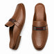 Mirepoix Web-Stripe Grained Mule for Men - Backless Block-Heel Shoes