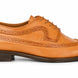 Malcomb Croc-Panel Wingtip Derby for Men - Goodyear Welted Leather Shoes