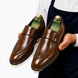 Marquis Braided-Welt Dress Penny Loafer for Men - Handmade Block-Heel Leather Shoes