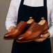 Maverick II Woven Wingtip Brogue Oxford for Men - Goodyear Welted Leather Shoes
