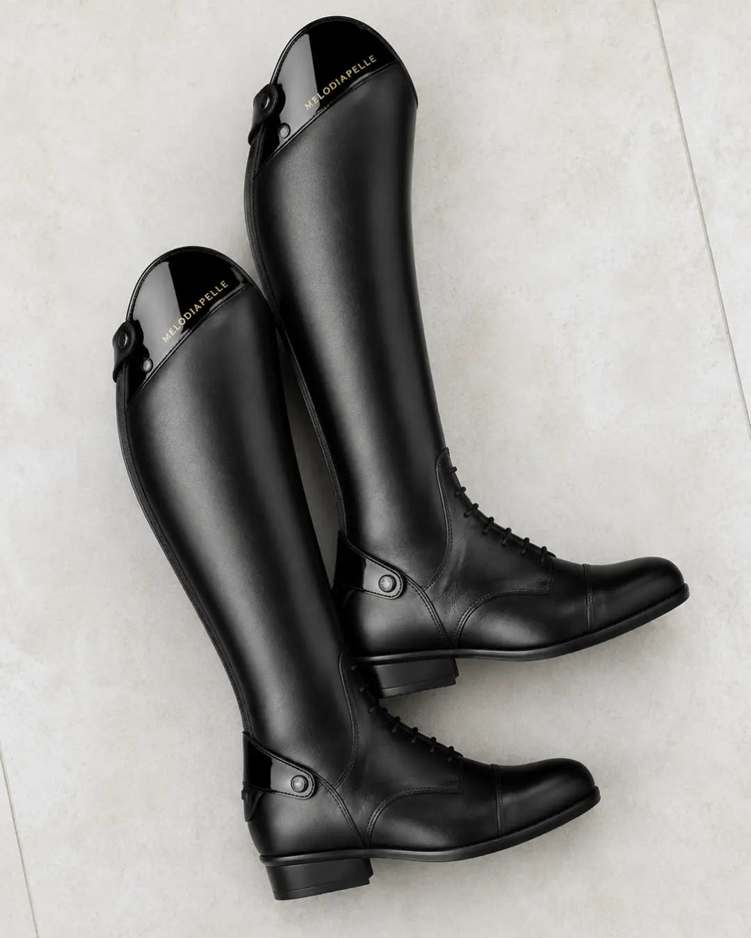 Verona Men's Patent-Top Polo & Horse Riding Boots – Black Leather Competition Boots