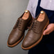 Max Cap-Toe Derby for Men - Nubuck Goodyear Welted Leather Shoes