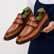 Maximus Block-Heel Dress Penny Loafer for Men - Goodyear Welted Leather Shoes