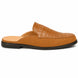 Maratea Croc-Panel Suede Mule for Men - Two-Material Backless Slip-On Shoes