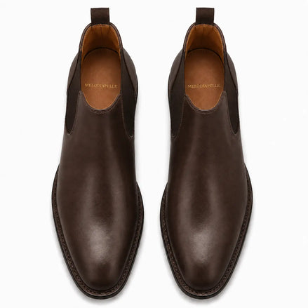 Malacca Chelsea Boot for Men - Goodyear Welted Burnished Leather Boots