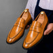 Marbella Apron-Stitch Penny Loafer for Men - Handmade Full-Grain Leather Shoes