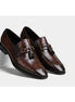 Mioglia Croc Bit-Detail Tassel Loafer for Men - Croc-Embossed Tassel Loafers