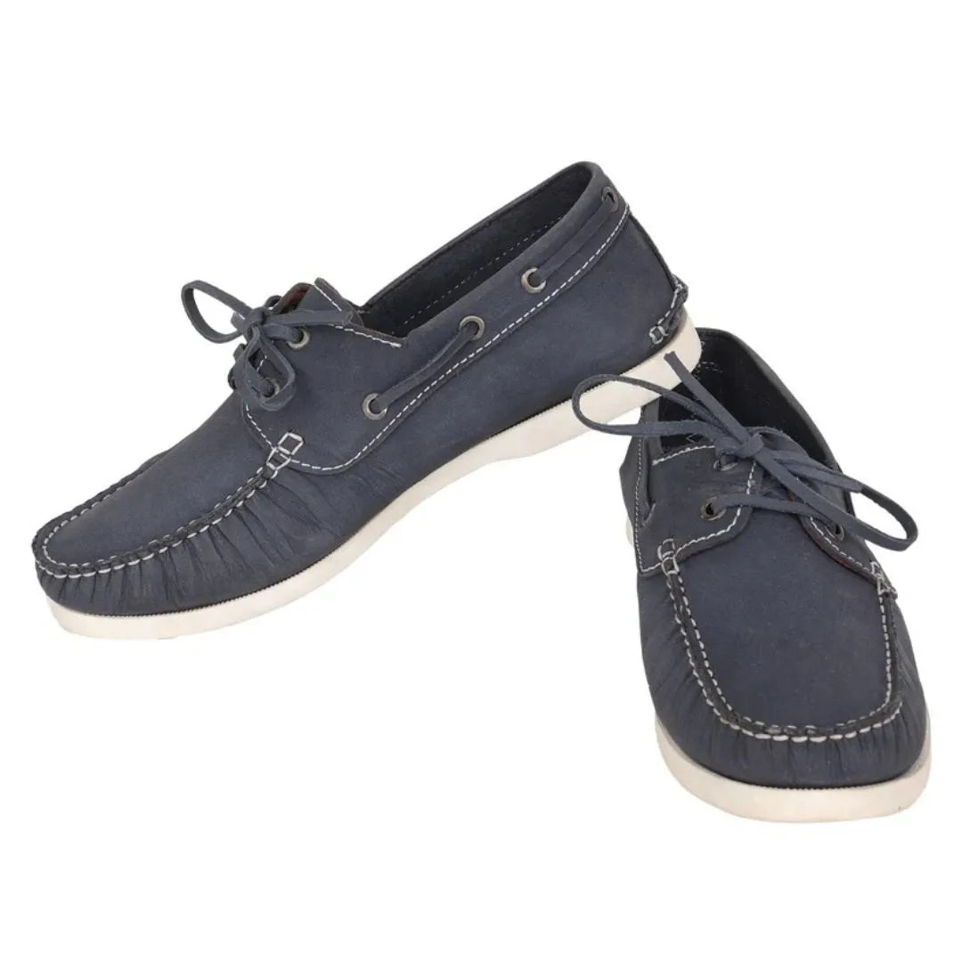 Matadepera Nubuck Classic Boat Shoe for Men - Lace-Round Boat Shoes