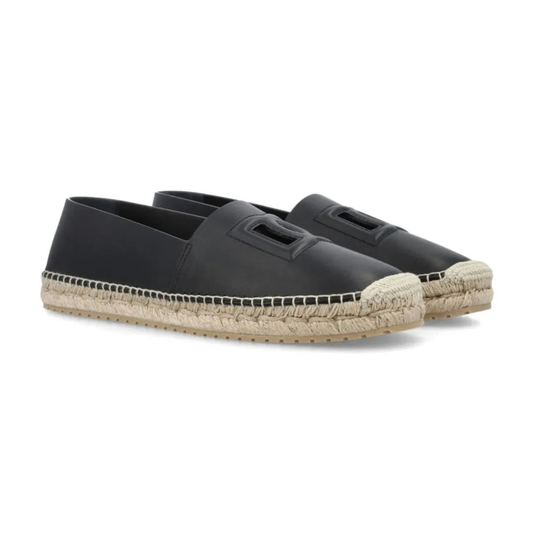 Maside Leather Plaque Espadrille for Men - Leather Espadrilles