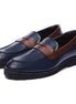 Maslianico Contrast-Strap Lug Penny Loafer for Men - Two-Tone Penny Loafers