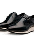 Manresa Sneaker-Sole Single Monk Strap for Men - Hybrid Leather Dress Sneakers