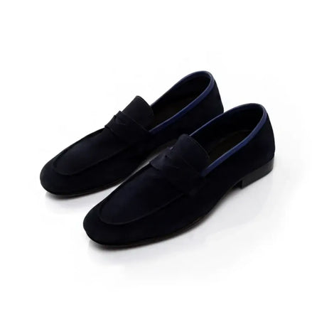 Medolago Unlined Suede Penny Loafer for Men - Soft Suede Penny Loafers