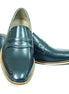 Meduna Brogue-Toe Patina Penny Loafer for Men - Hand-Dyed Penny Loafers