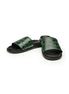 Montgat Croc Wide-Band Slide for Men - Croc-Embossed Leather Slides
