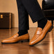 Maison Hand-Woven Two-Tone Penny Loafer for Men - Goodyear Welted Leather Shoes