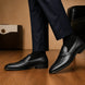 Mirasol Two-Tone Crossed-Strap Dress Loafer for Men - Hand-Patina Leather Shoes