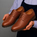 Manchester Pebble-Grain Derby for Men - Lug-Sole Leather Formal Shoes