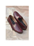 Mandapam Croc-Embossed Leaf Mojari for Men - Embellished Leather Mojari Shoes