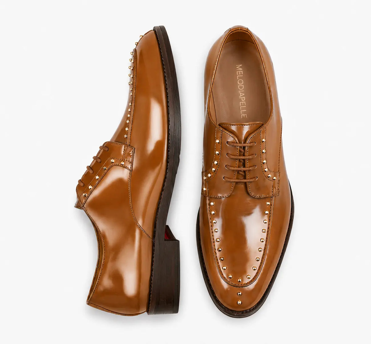 Mortlach Studded Apron Derby for Men - Goodyear Welted Leather Formal Shoes