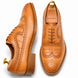 Malcomb Croc-Panel Wingtip Derby for Men - Goodyear Welted Leather Shoes
