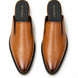 Mantova Burnished Leather Mule for Men - Backless Open-Heel Dress Shoes