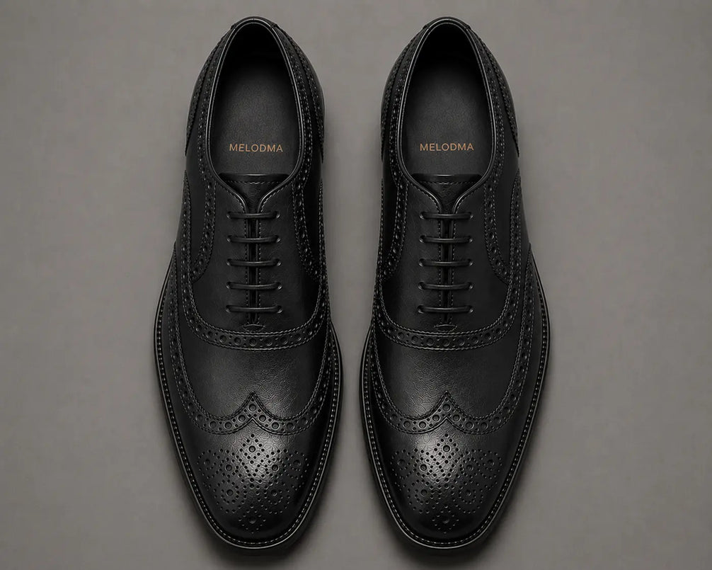 Mazaro Wingtip Brogue Oxford for Men - Goodyear Welted Full-Grain Leather Shoes
