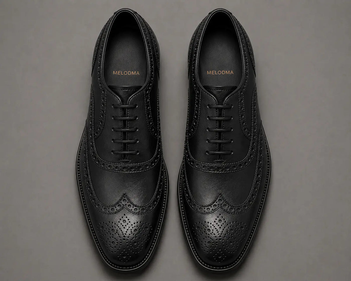 Mazaro Wingtip Brogue Oxford for Men - Goodyear Welted Full-Grain Leather Shoes