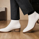 Malone Zip Ankle Boot for Men - Goodyear Welted Leather Boots with Block Heel