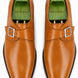 Modica Single Monk Cap-Toe Shoes for Men - Handmade Leather Formal Shoes