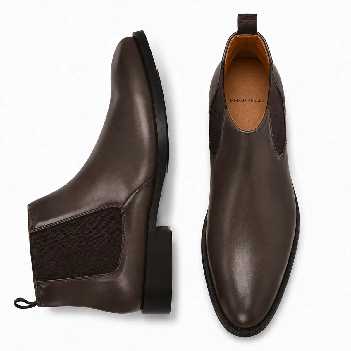 Malacca Chelsea Boot for Men - Goodyear Welted Burnished Leather Boots