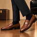 Maison Hand-Woven Two-Tone Penny Loafer for Men - Goodyear Welted Leather Shoes