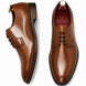 Matera Plain-Toe Derby for Men - Goodyear Welted Mirror-Polish Formal Shoes
