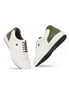 Melrose Contrast-Heel Wingtip Spikeless Golf Shoe for Men - Brogued Spikeless Golf Shoes