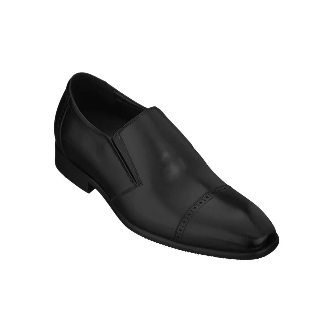 Melzo Gusset Cap-Toe Loafer for Men - Formal Leather Slip-On Shoes