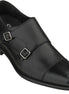 Manacor Hidden-Lift Cap-Toe Double Monk Strap for Men - Height-Increasing Leather Dress Shoes