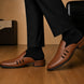 Molveno Croc-Embossed Slit Mule for Men - Backless Block-Heel Slip-On Shoes