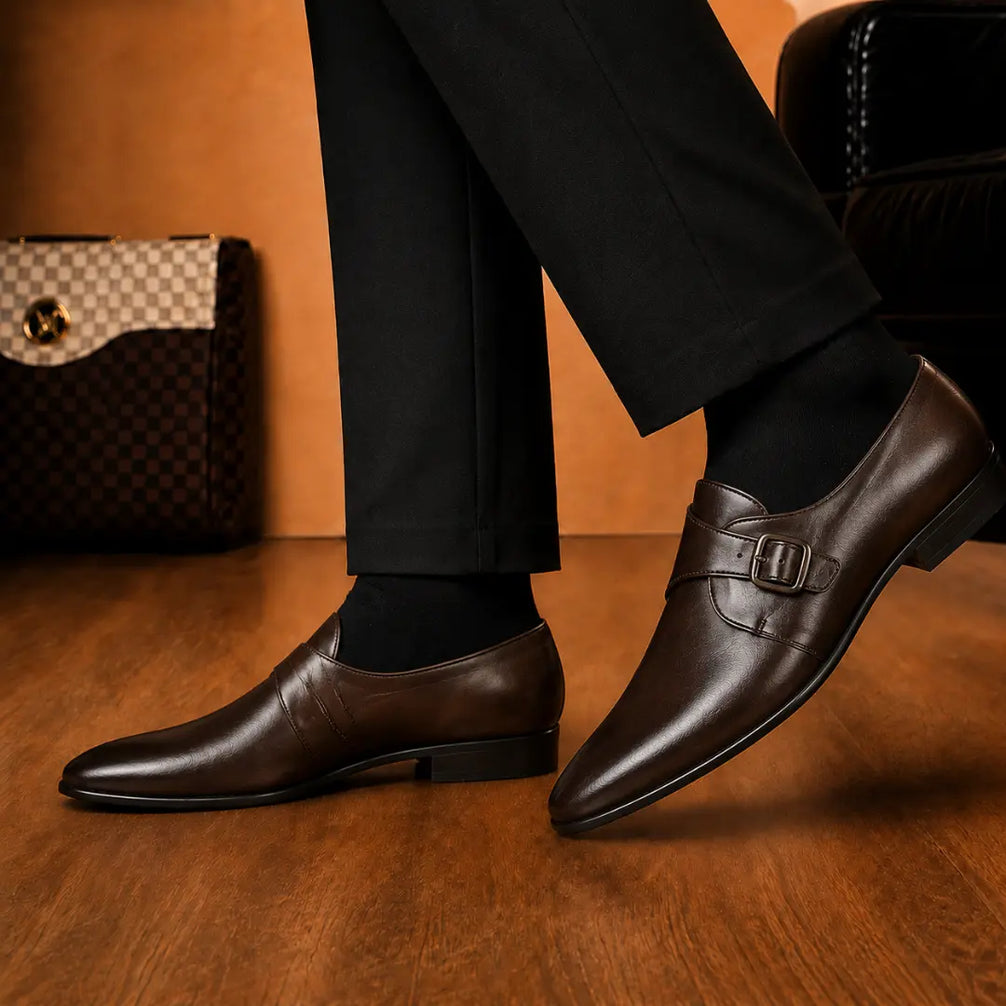 Madrid Single Monk Strap for Men - Goodyear Welted Full-Grain Leather Shoes