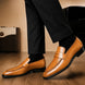 Marbella Apron-Stitch Penny Loafer for Men - Handmade Full-Grain Leather Shoes